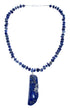 Lapis Sterling Silver Bead Necklace KX121159